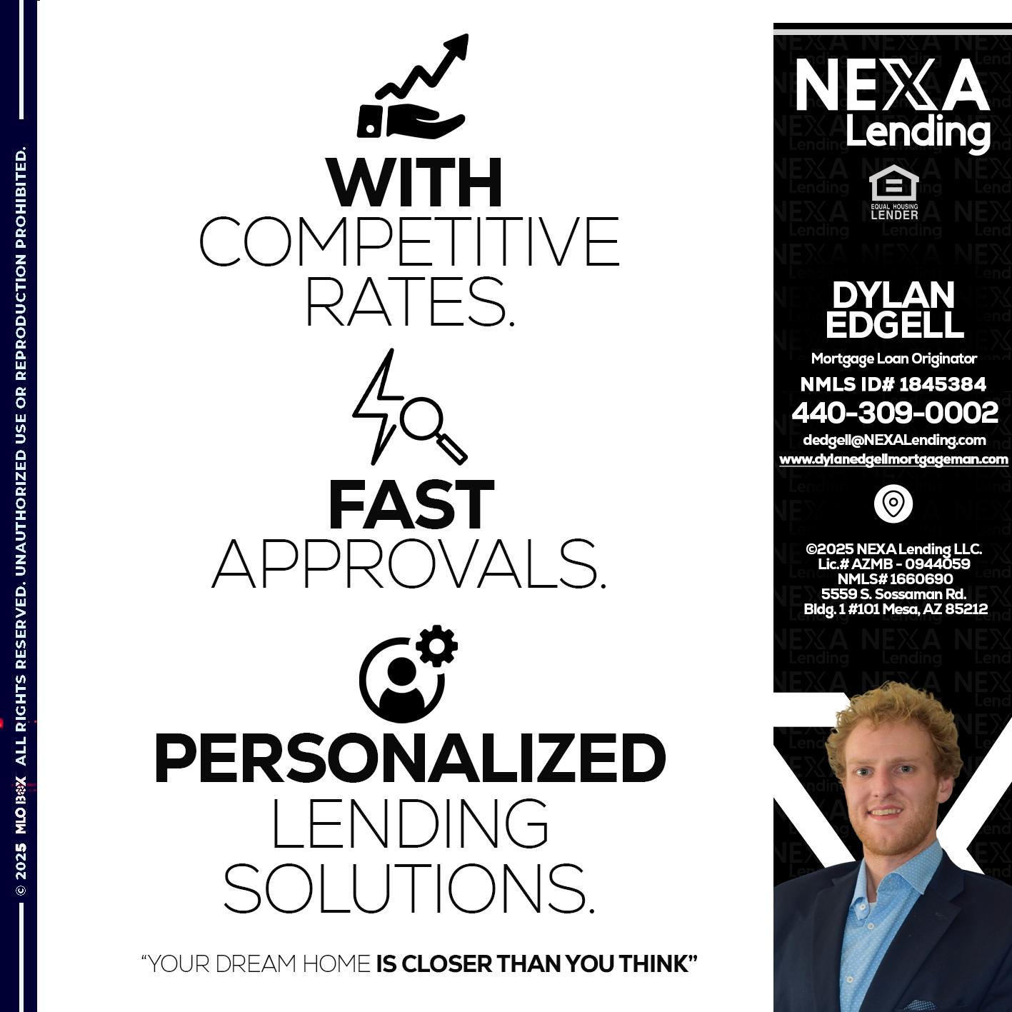 WITH COMPETITIVES RATES - Dylan Todd Edgell -Senior Sales Manager