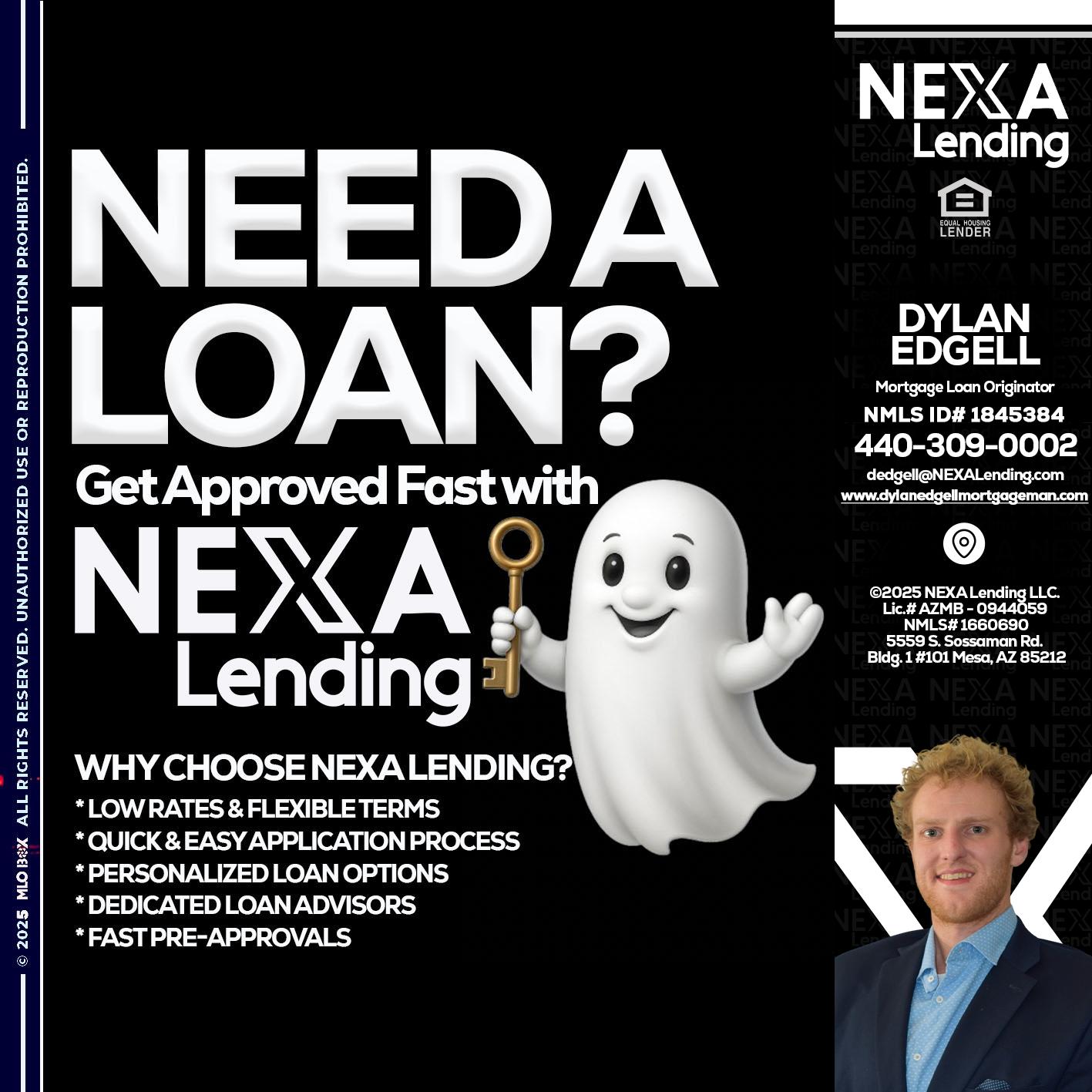 NEED A LOAN? - Dylan Todd Edgell -Senior Sales Manager
