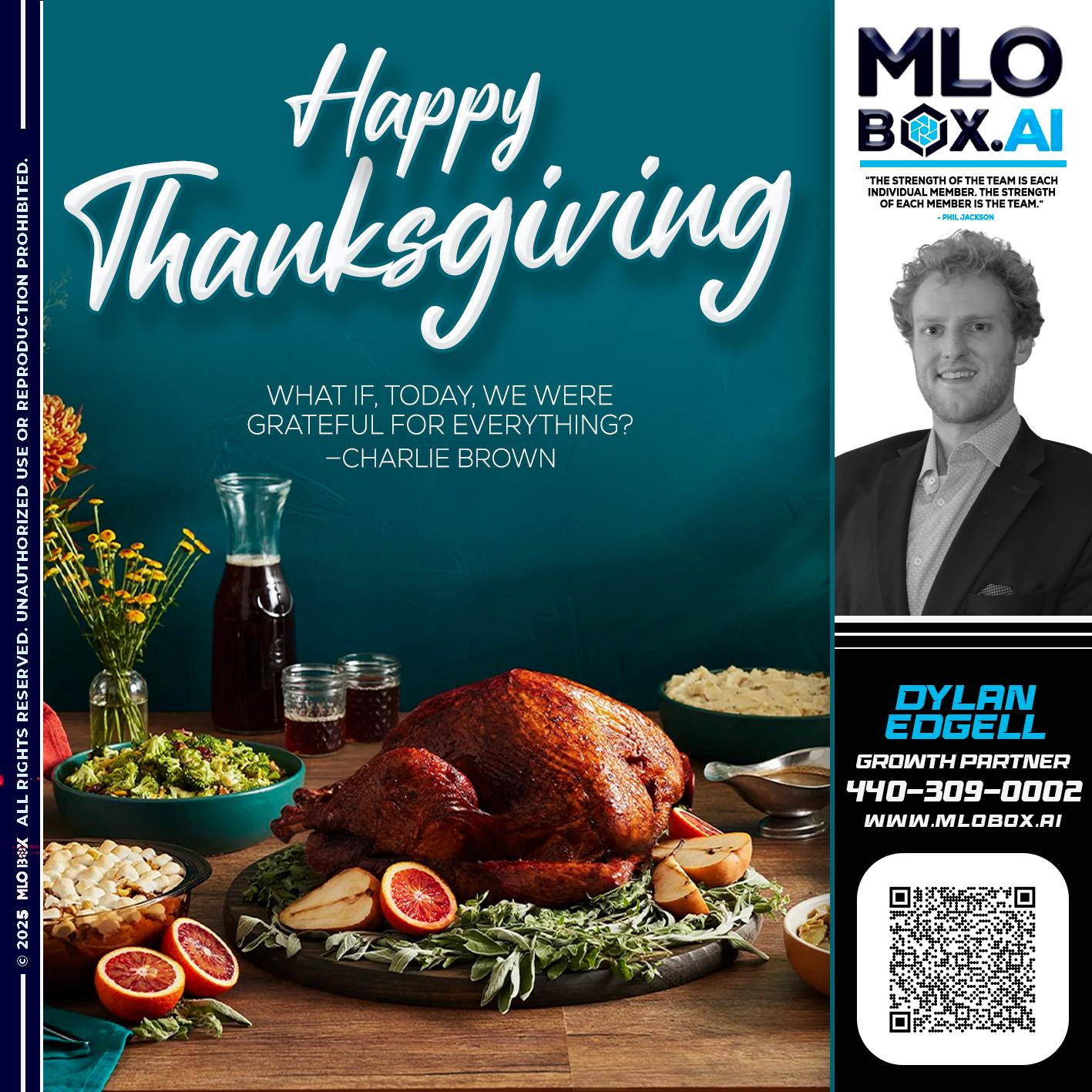 HAPPY THANKSGIVING - Dylan Todd Edgell -Senior Sales Manager