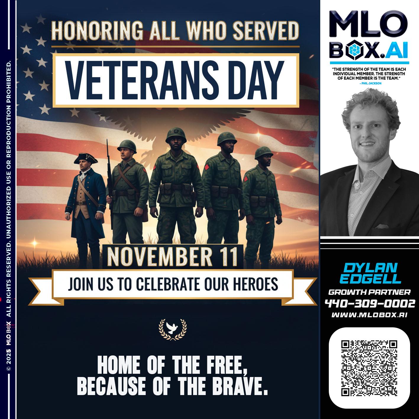 VETERANS DAY - Dylan Todd Edgell -Senior Sales Manager