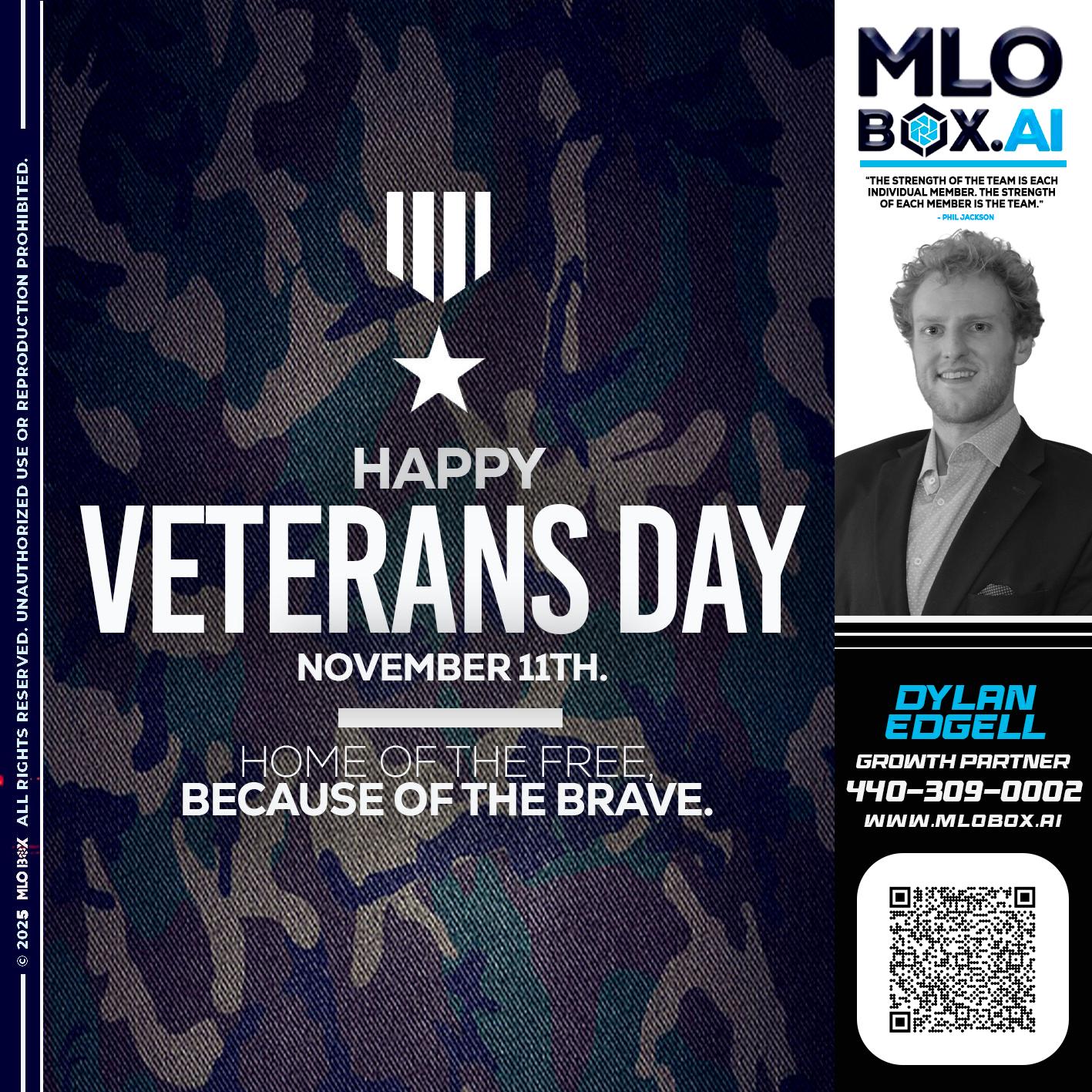 VETERANS DAY - Dylan Todd Edgell -Senior Sales Manager