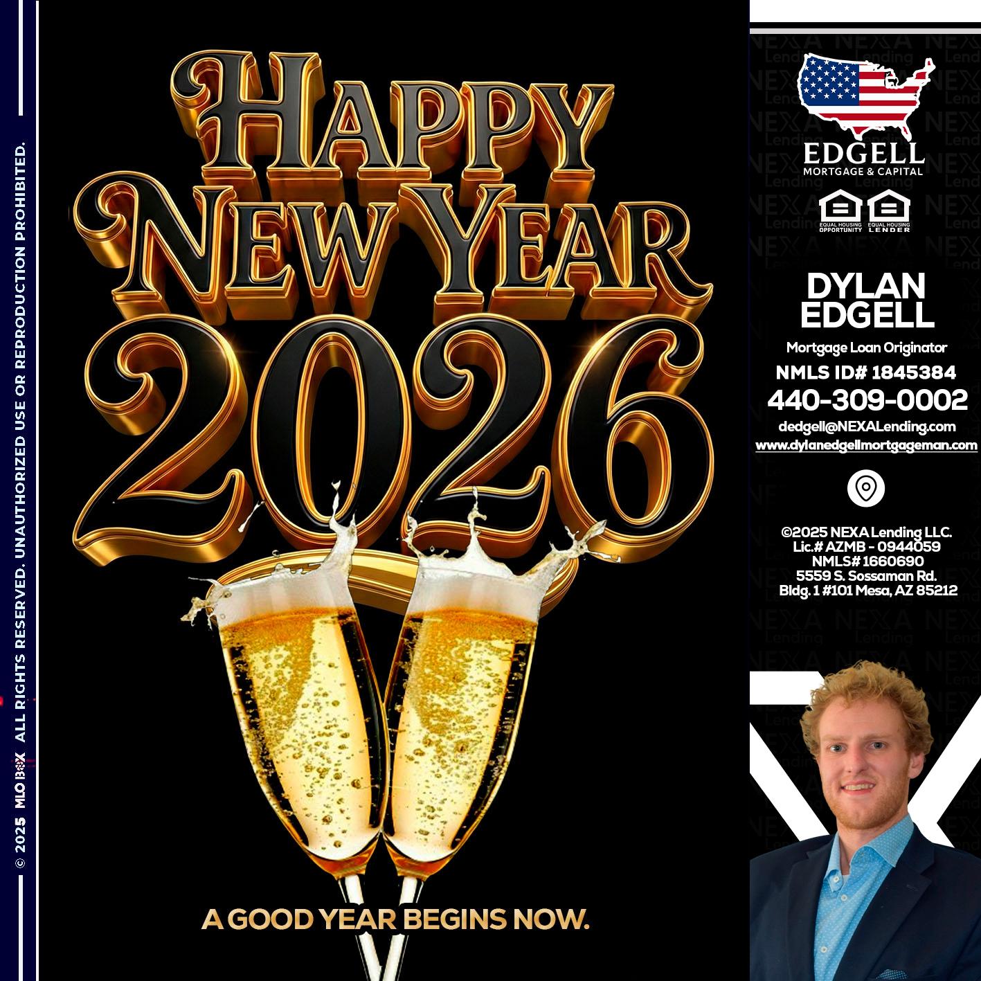 happy new year 2026 - Dylan Todd Edgell -Senior Sales Manager