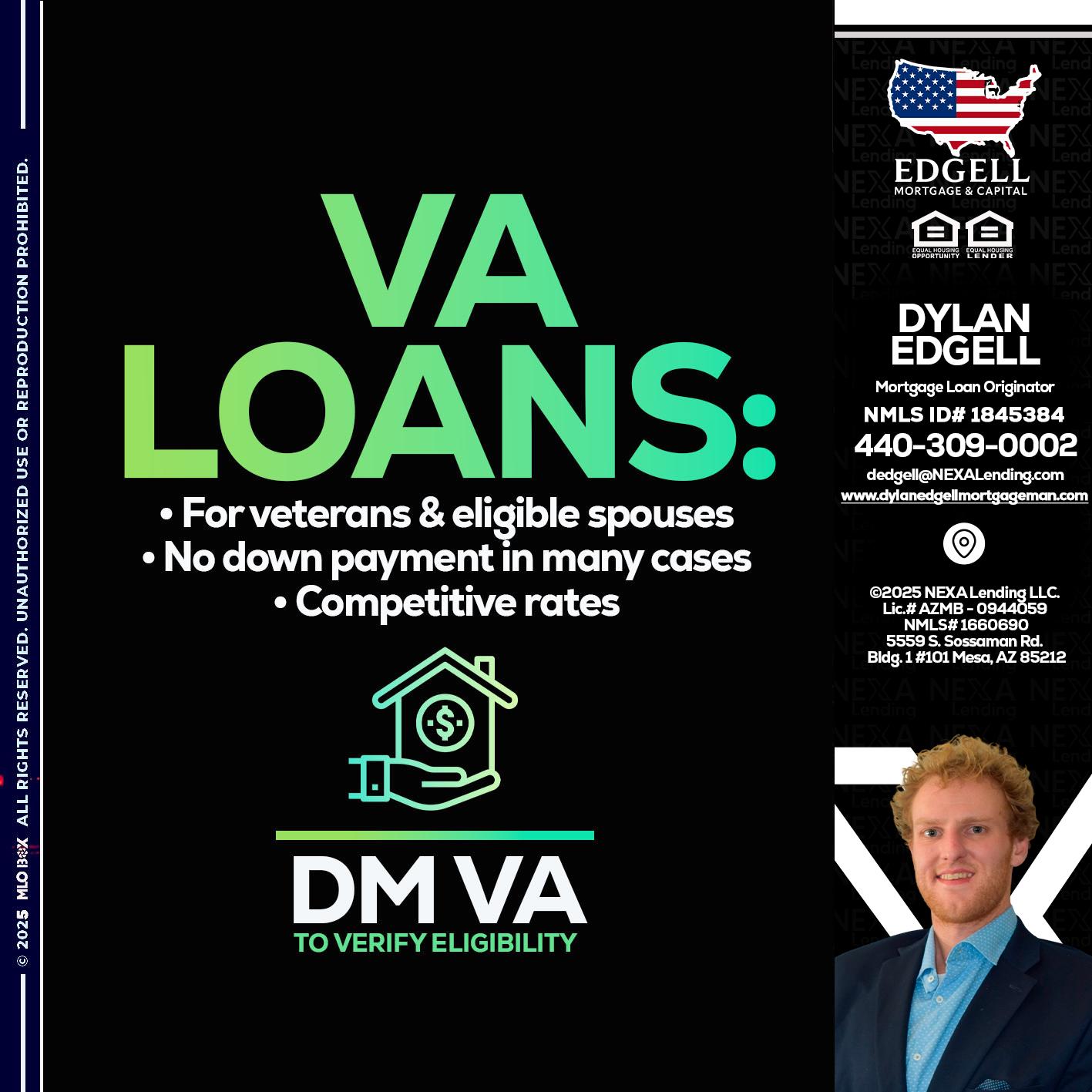 VA LOANS - Dylan Todd Edgell -Senior Sales Manager