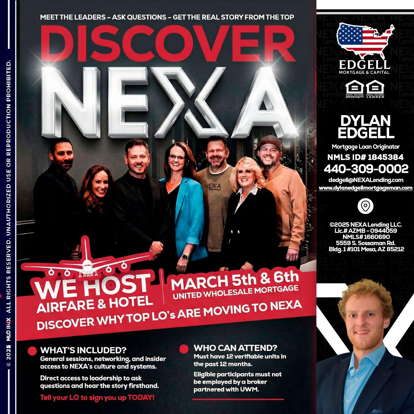 DISCOVER NEXA - Dylan Todd Edgell -Senior Sales Manager