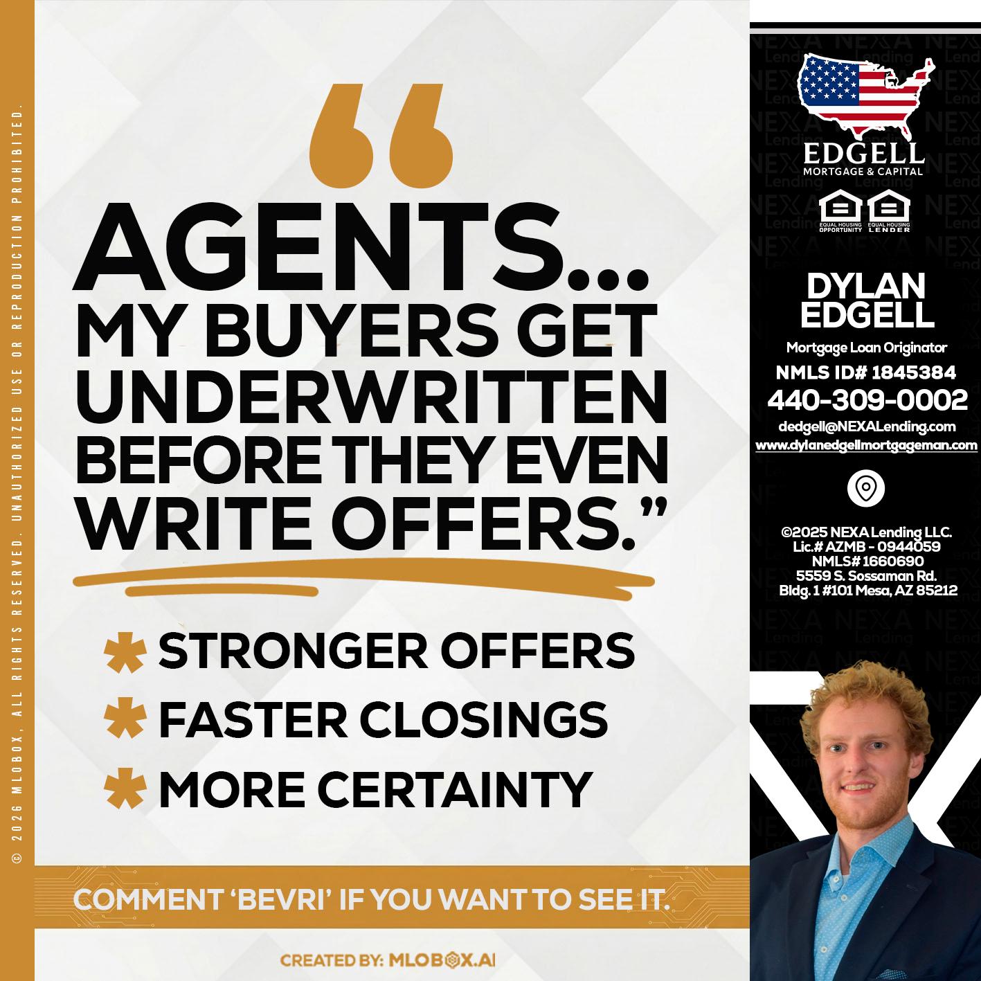 agents - Dylan Todd Edgell -Senior Sales Manager