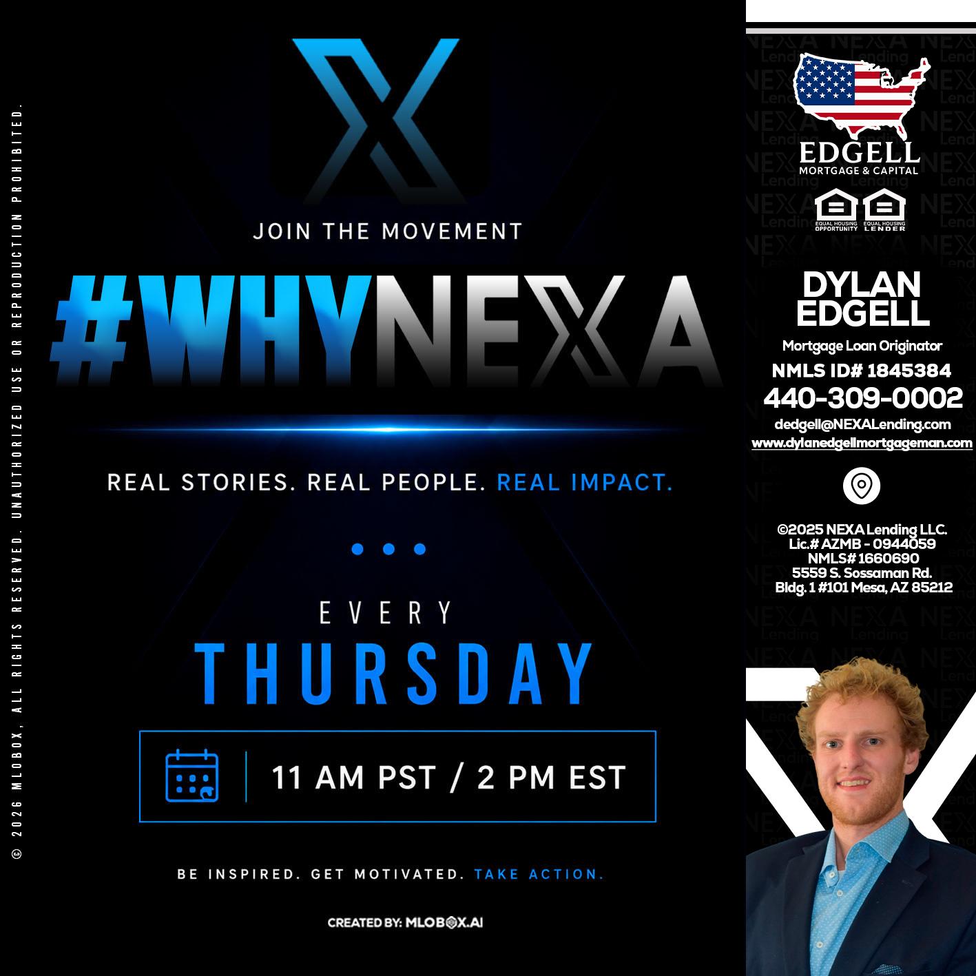 why NEXA - Dylan Todd Edgell -Senior Sales Manager