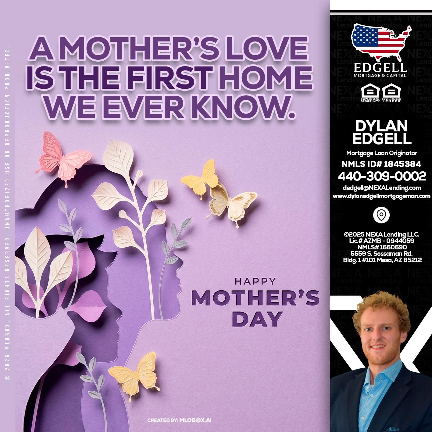 MOTHERS DAY - Dylan Todd Edgell -Senior Sales Manager