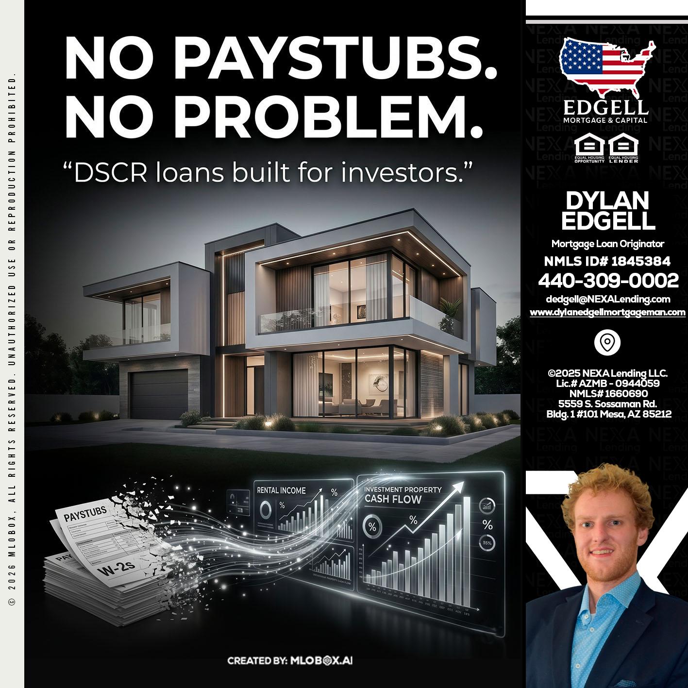 no paystub - Dylan Todd Edgell -Senior Sales Manager