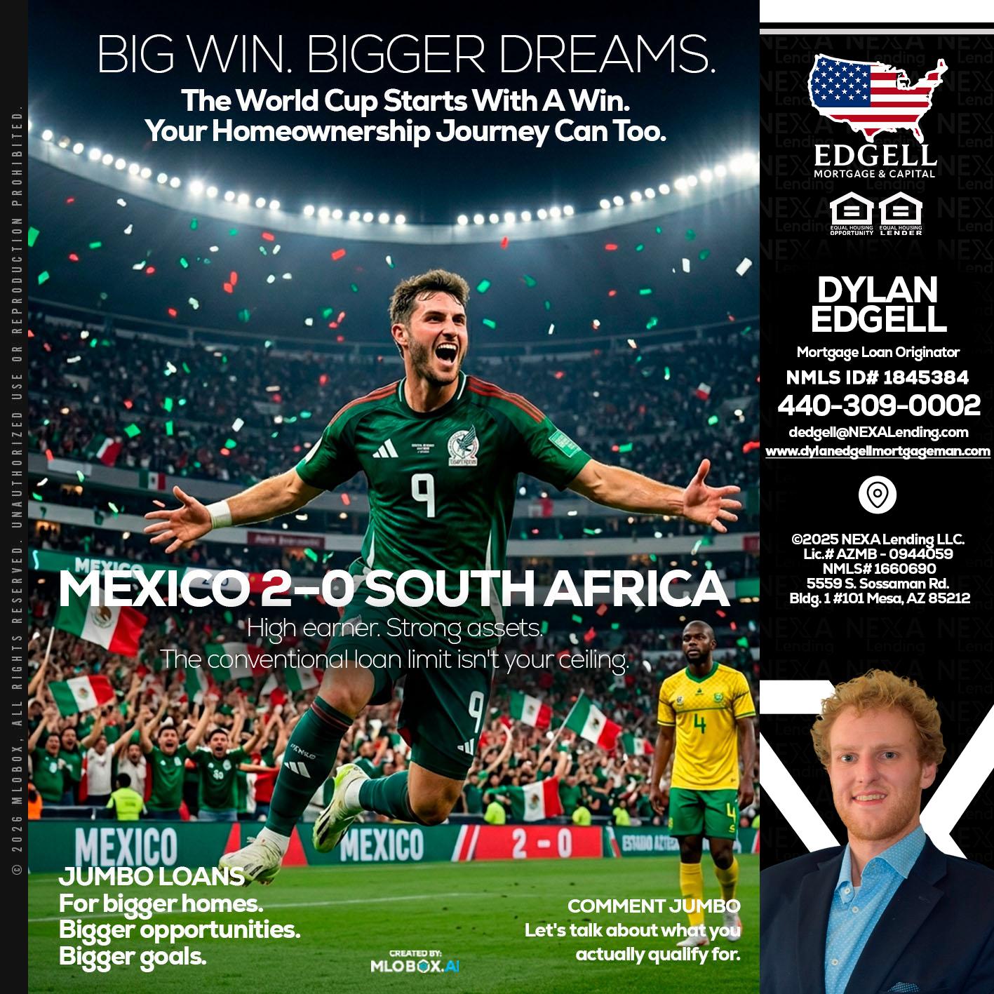 MEXICO 2-0 SOUTH AFRICA - Dylan Todd Edgell -Senior Sales Manager