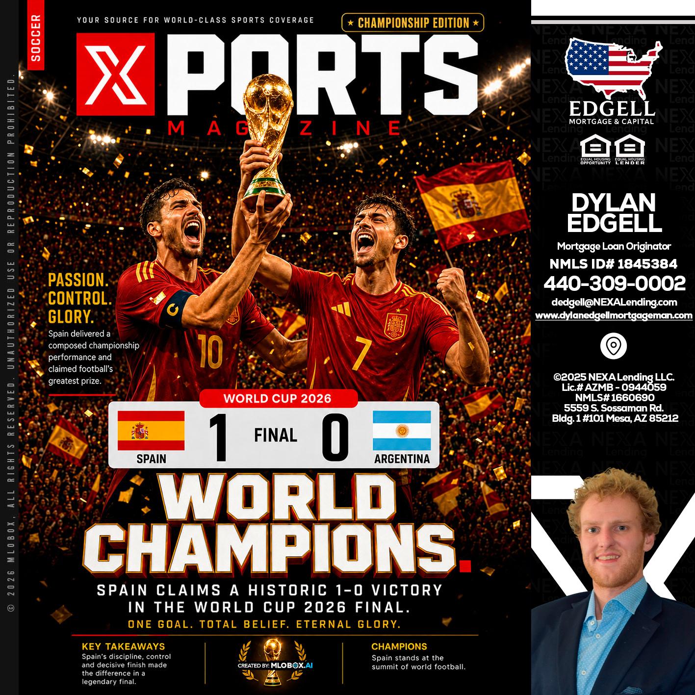 SPAIN CHAMPION - Dylan Todd Edgell -Senior Sales Manager