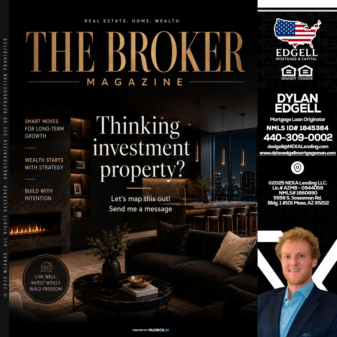 THE BROKER - Dylan Todd Edgell -Senior Sales Manager
