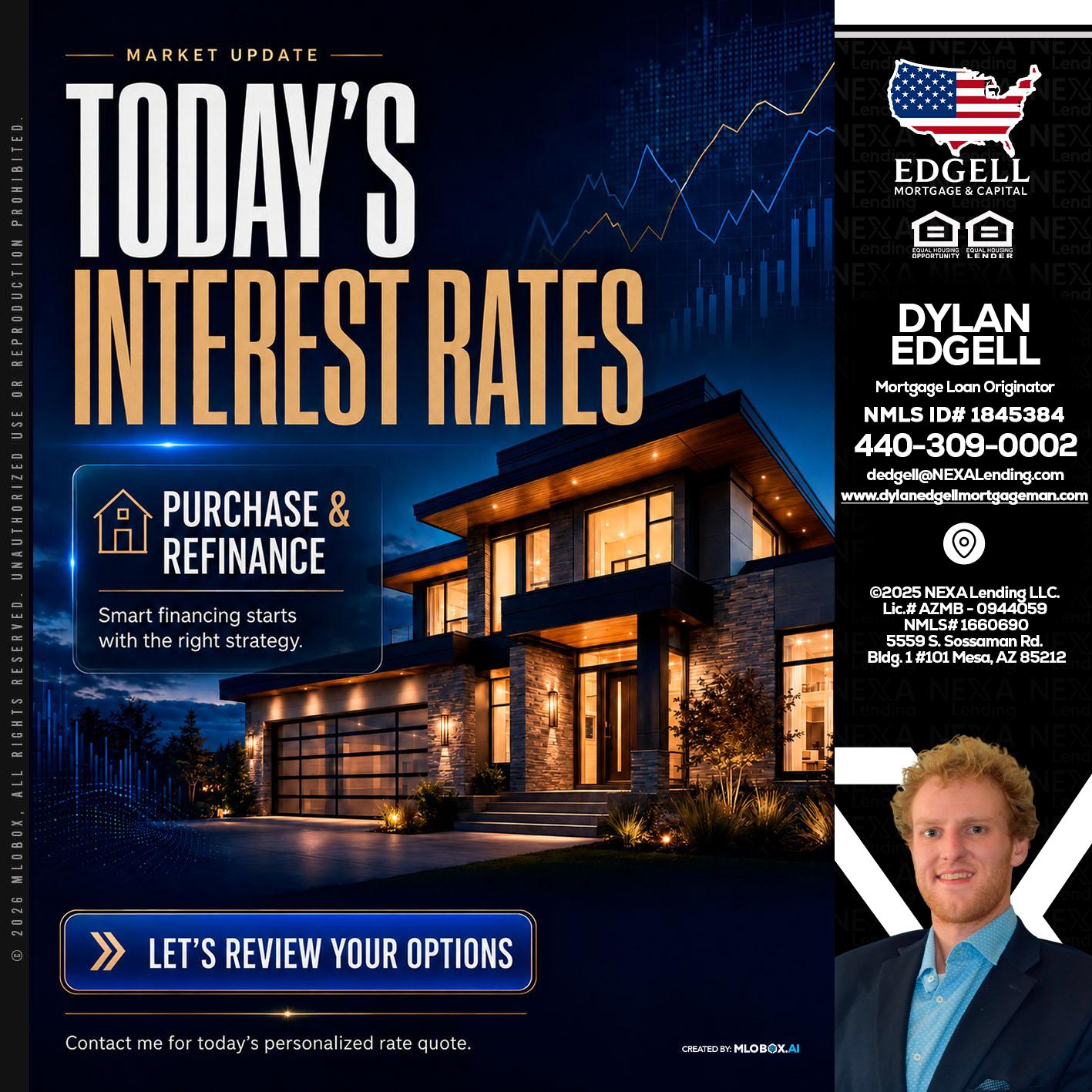 TODAYS RATES - Dylan Todd Edgell -Senior Sales Manager