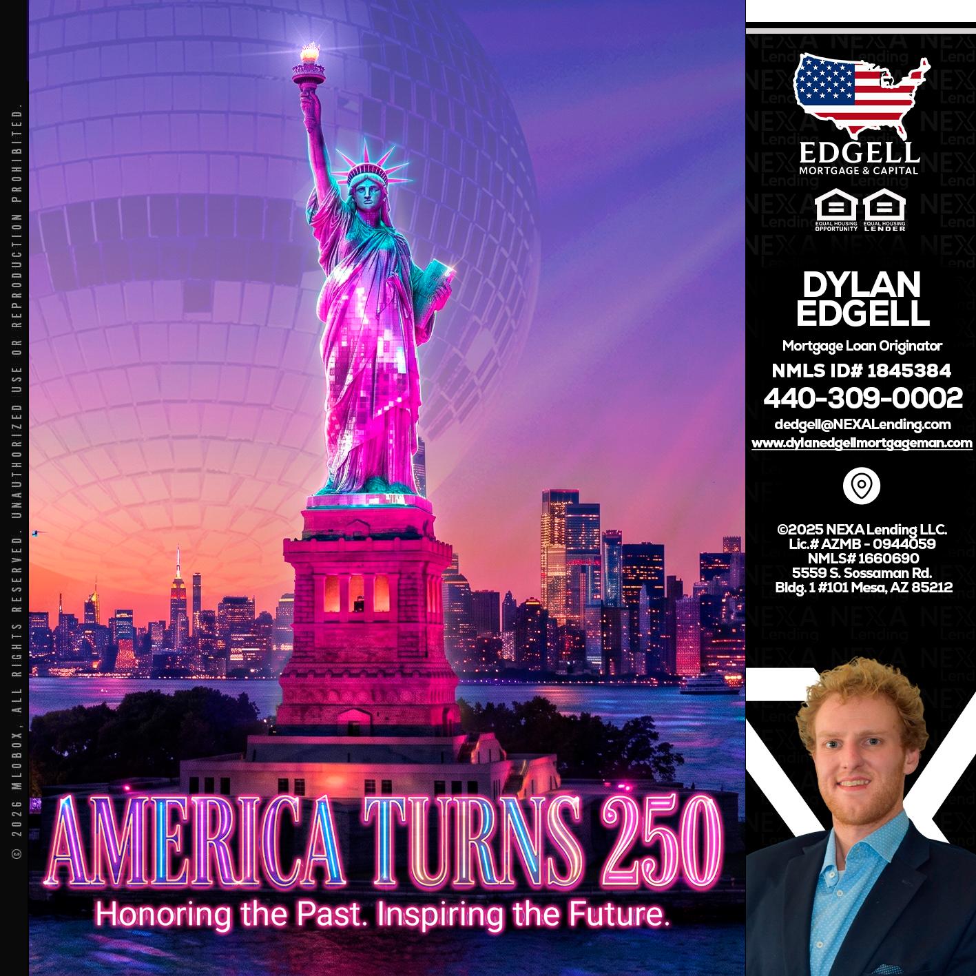 AMERICA TURNS 250 - Dylan Todd Edgell -Senior Sales Manager