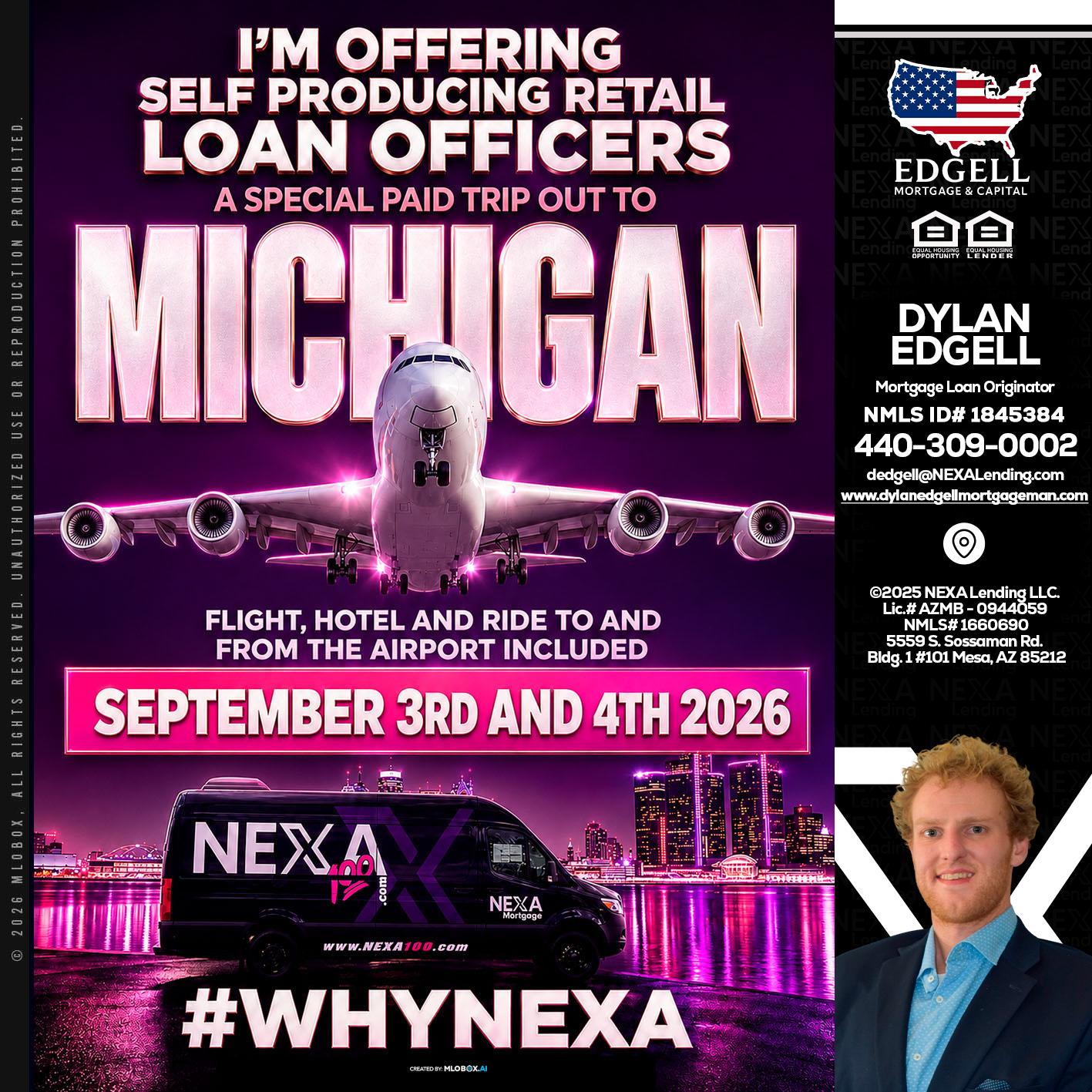 MICHIGAN TRIP - Dylan Todd Edgell -Senior Sales Manager