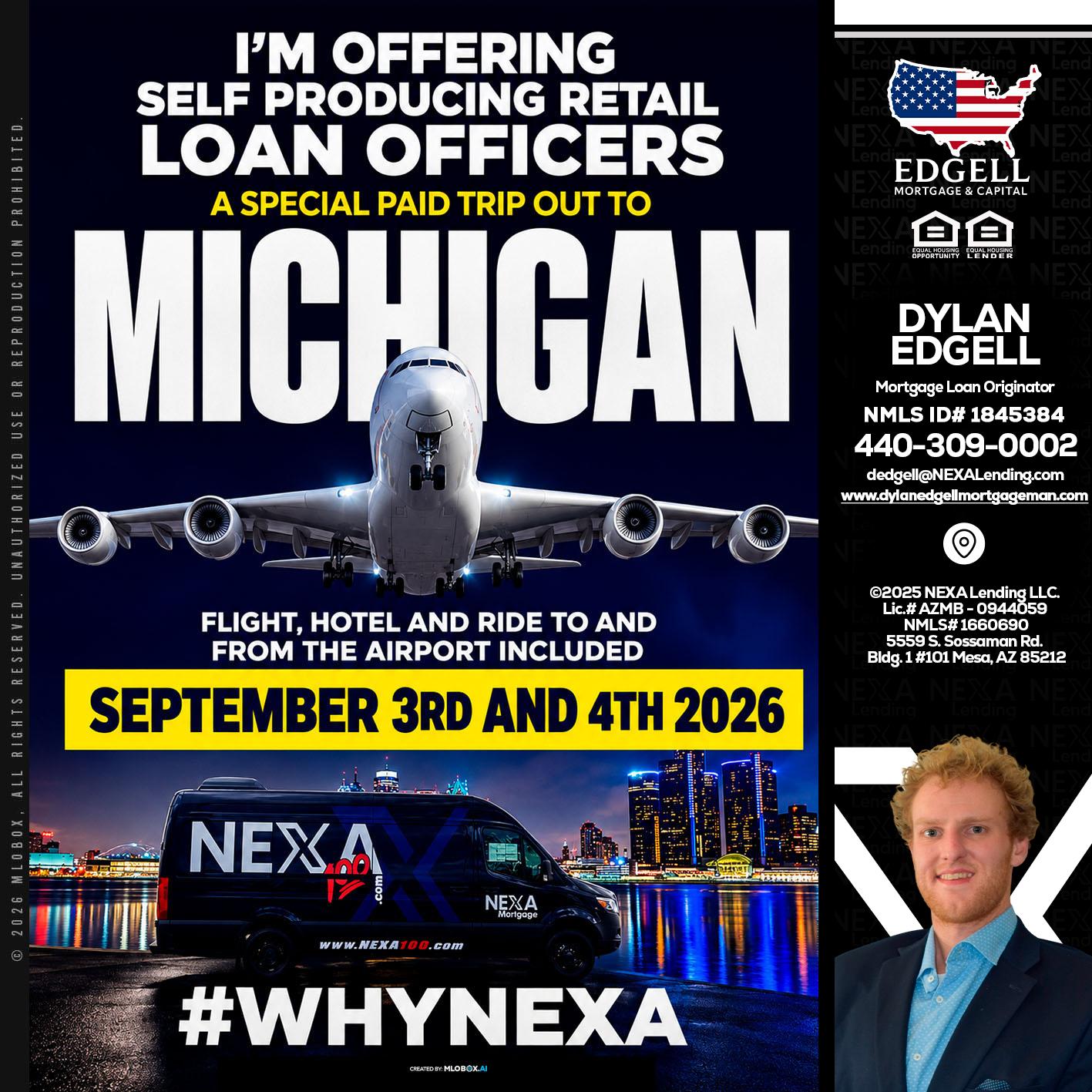 MICHIGAN - Dylan Todd Edgell -Senior Sales Manager