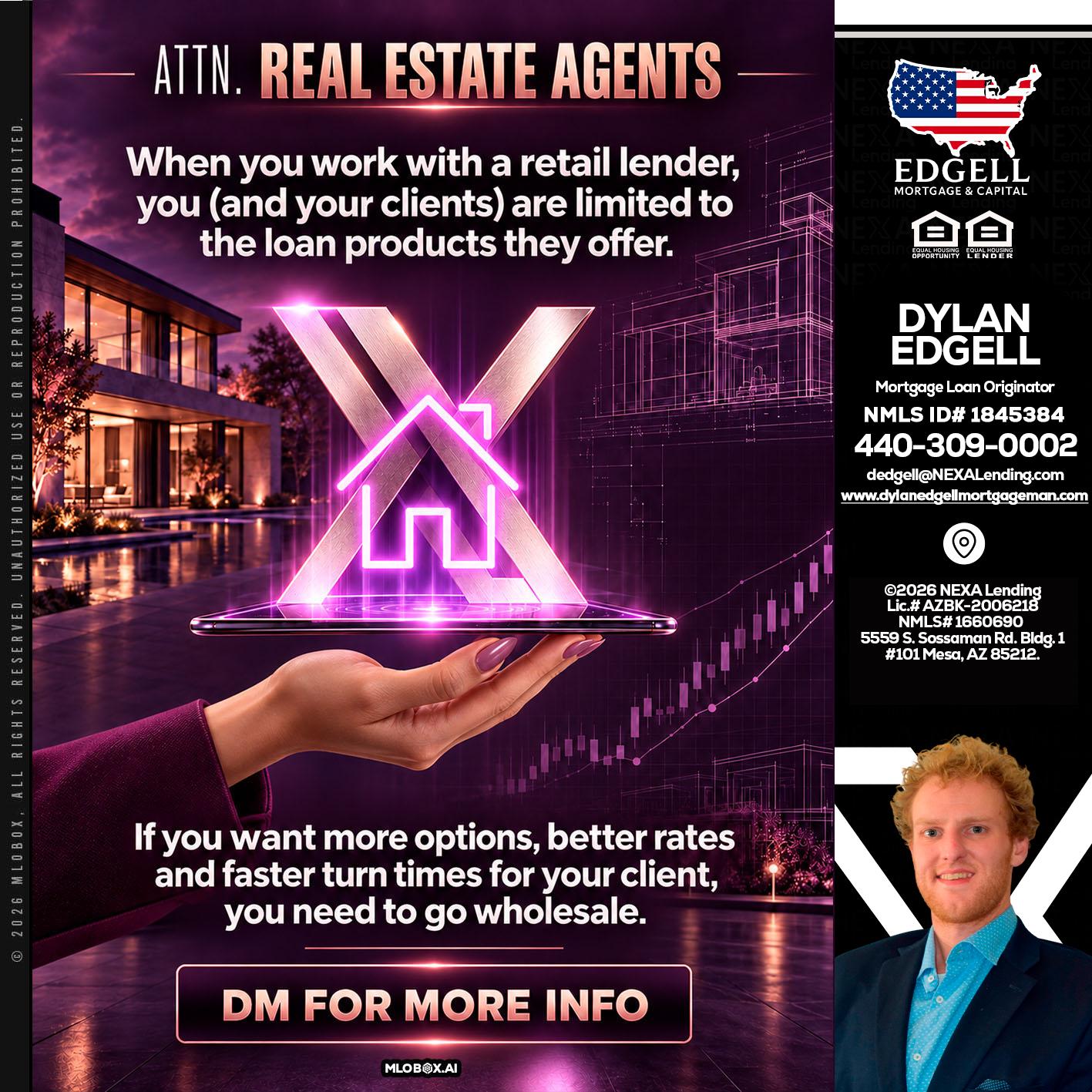 REAL ESTATE AGENTS - Dylan Todd Edgell -Senior Sales Manager