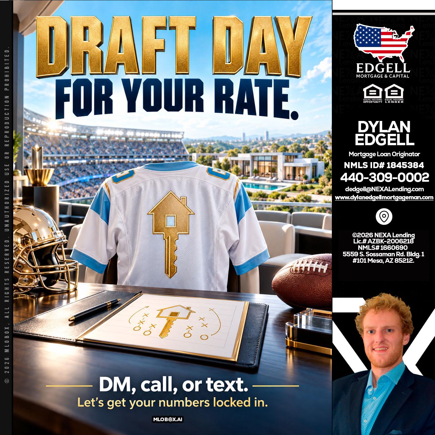 DRAFT DAY - Dylan Todd Edgell -Senior Sales Manager