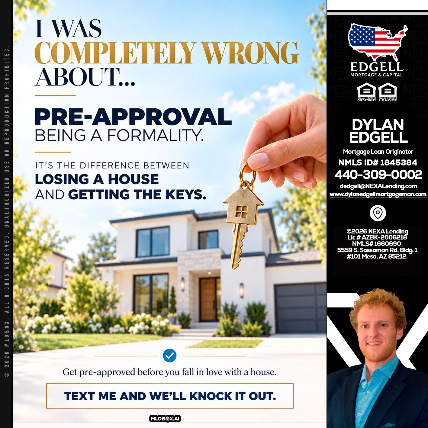 I WAS COMPLETALLY WRONG - Dylan Todd Edgell -Senior Sales Manager