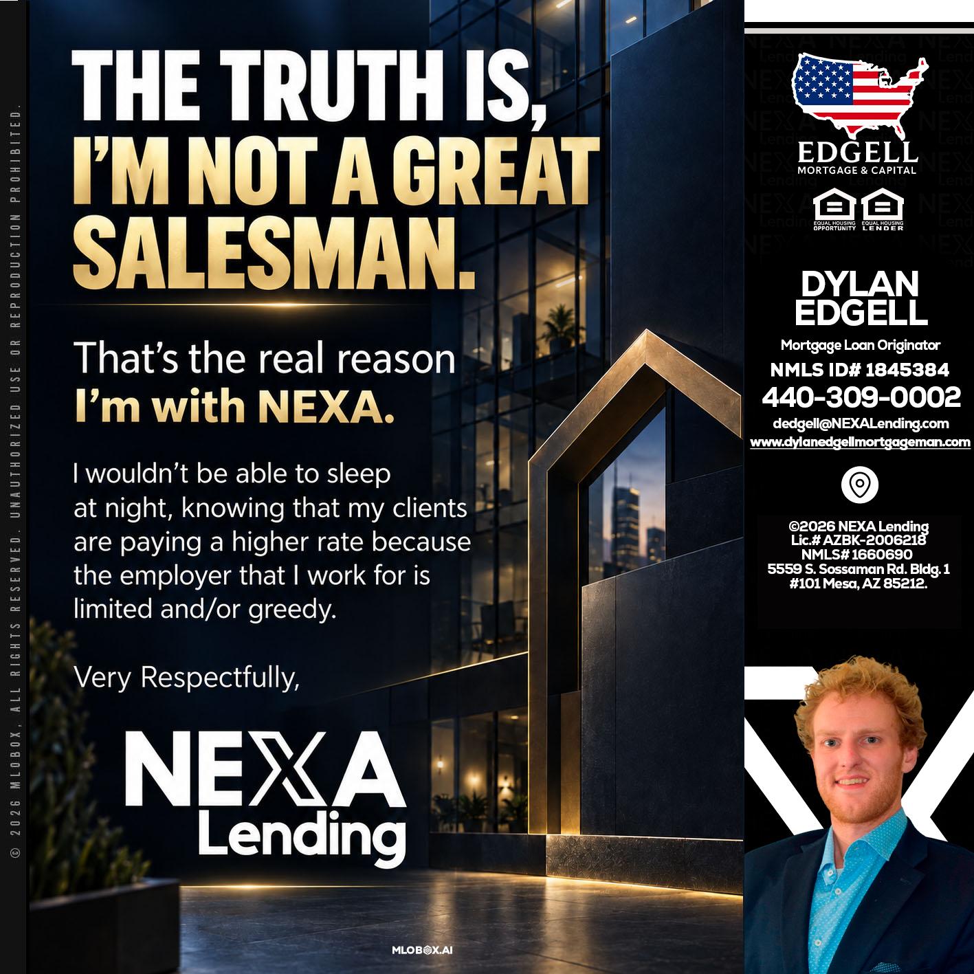 THE TRUTH IS - Dylan Todd Edgell -Senior Sales Manager