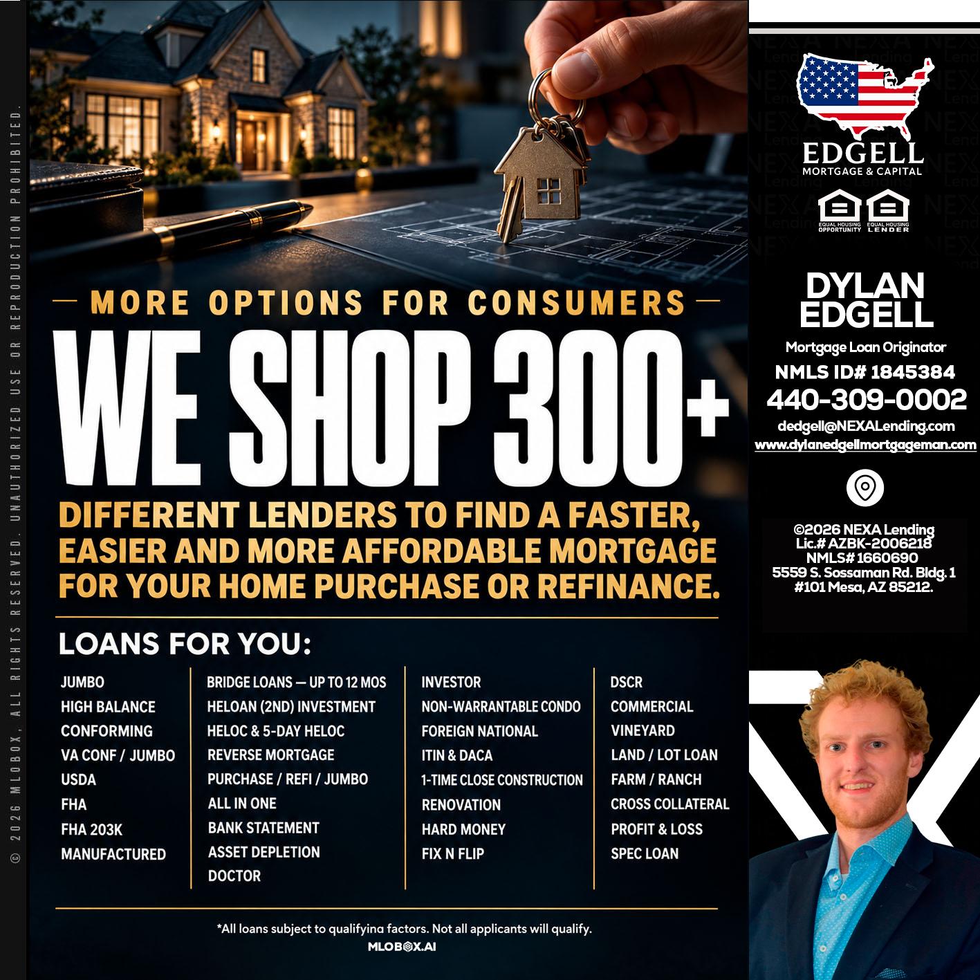WE SHOP 300+ - Dylan Todd Edgell -Senior Sales Manager