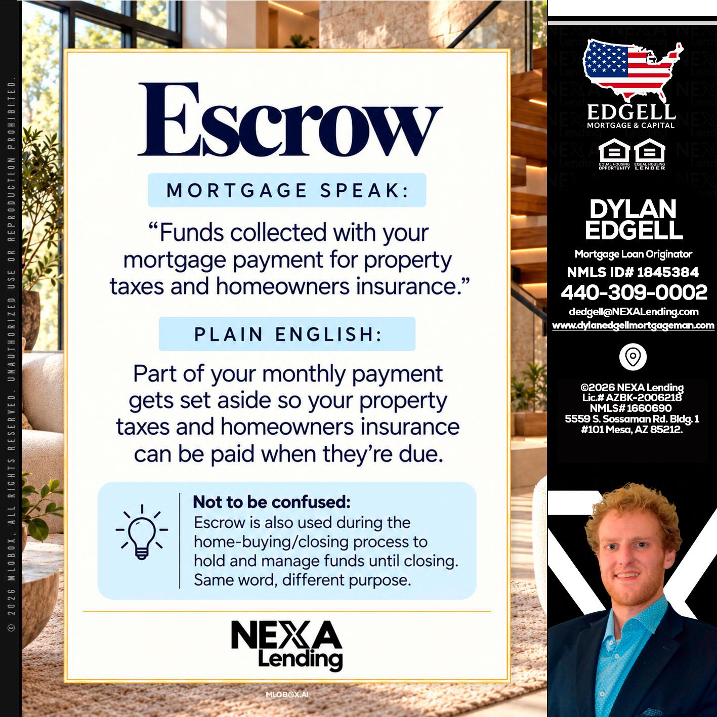 ESCROW - Dylan Todd Edgell -Senior Sales Manager