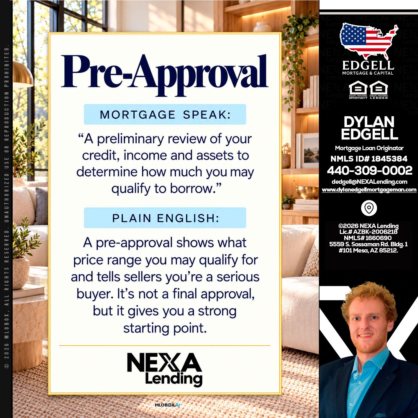 PREAPROVAL - Dylan Todd Edgell -Senior Sales Manager