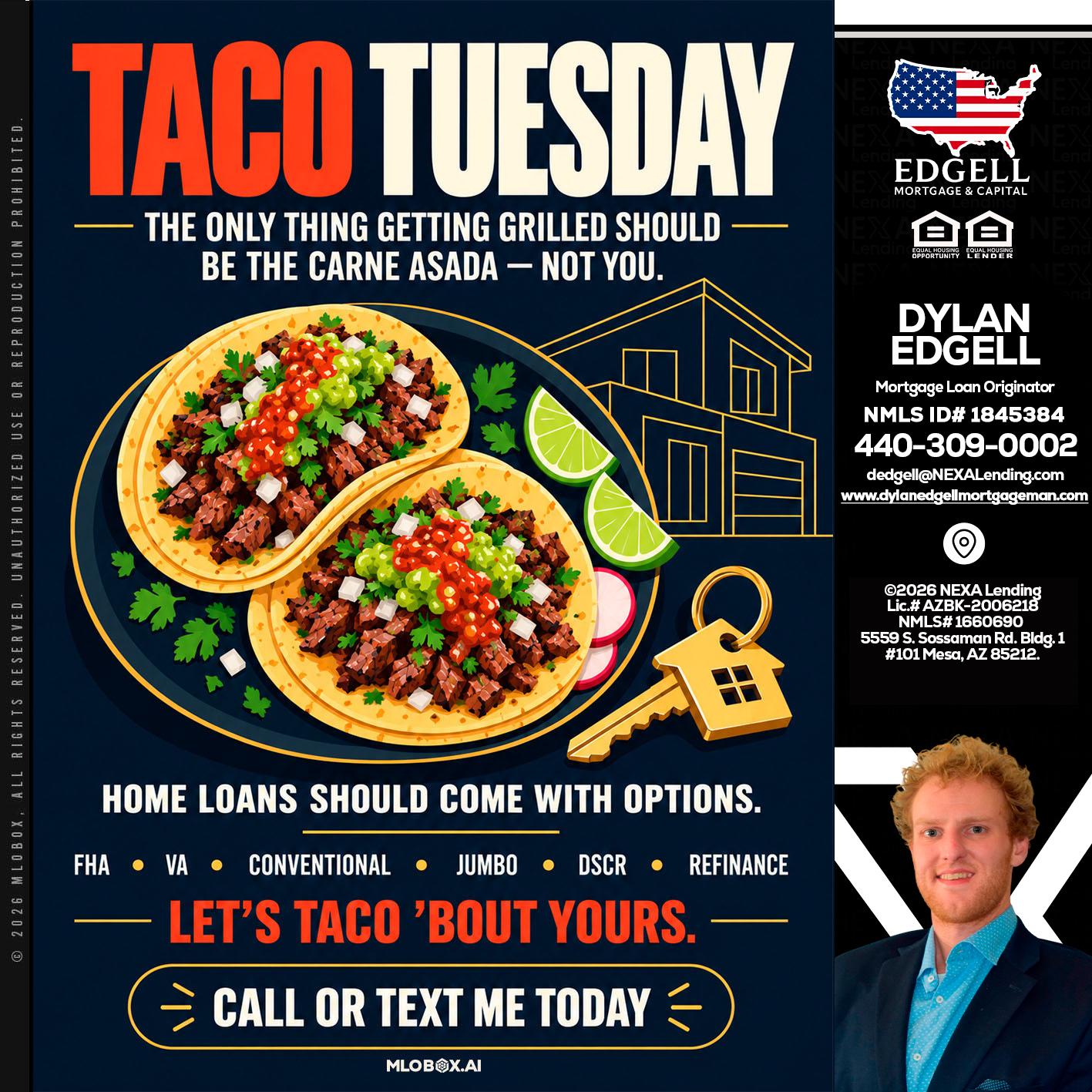 TACOS TUESDAY - Dylan Todd Edgell -Senior Sales Manager